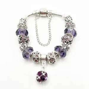 Crystal Beaded Bracelet Gift Set Rhinestone DIY Charm Strand Jewelry Live Selling