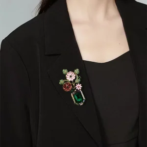 Crystal Brooch Rhinestone Brooches Fashion Jewelry Brooches Gift Party