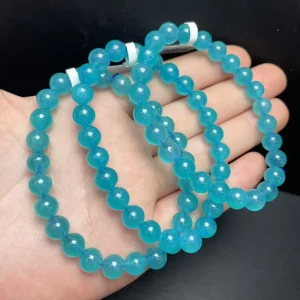 Crystal Craft Gemstone Amzonite Bracelet Healing Stones Fashion Gem Sliver Bracelet