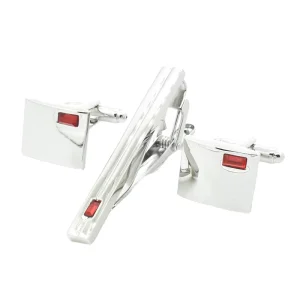 Crystal Diamond Elegant Cufflinks Tie Clips Custom Men Suit Shirt Fashion Accessory Wedding Tuxedo Trendy Jewelry Gift