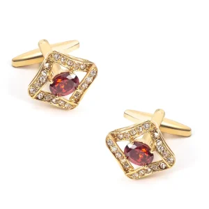 Crystal Diamond Elegant Luxury Cufflinks Custom Mens Suit Shirt Fashion Accessory Wedding Tuxedo Trendy Jewelry Gift