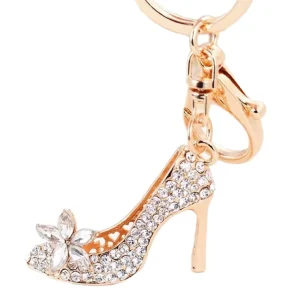 Crystal High Heels Key Chain Sparkling Rhinestone Shoes Keychain Women’s Bag Pendant