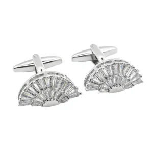Crystal Zircon Elegant Cufflinks Custom Mens French Suit Shirt Fashion Accessory Wedding Tuxedo Trendy Jewelry Gift