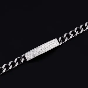 Cuban Style Hip Hop Street Fashion Bracelets for Women Men Paved Cubic Zircon Jewelry Accessories Fashionable Bangles