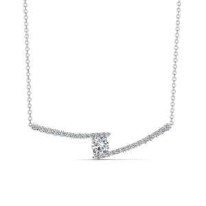 Cubic Zirconia Pendant Fashion 925 Sterling Silver Everyday Jewelry 18K Gold Plated Beautiful Woman Accessory Necklace for Gift