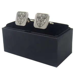 Cufflink Manufacturer Supplier Customised Logo Metal Cuff Links Men Cufflinks and Tie Clips With Box Packaging