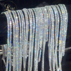 Custom 18K Gold Lab Grown Diamond Tennis Chain Necklace Man IGI Certified VVS 3 4 5MM Lab Created Diamond Tennis Bracelet Women
