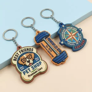 Custom 2d 3d Soft Rubber Key Chain Silicone Keyring Plastic Pvc Key Holder Chain Personalised logo Fashion Keychains