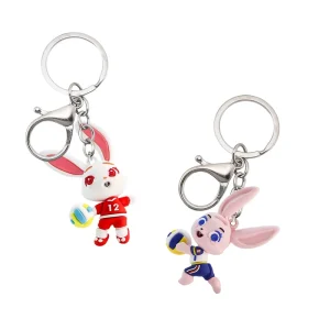 Custom 3D Anime Cartoon Fashion Trend Die-Cut Printed Durable Freeform Pendant Keyring Accessories Bag Hanging
