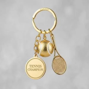 Custom 3D Golf Player Fans Ball Zinc Alloy Metal Keychain Mini Golden Clubs Bags Charm Sport Souvenir Promotional Gift Key Chain