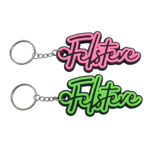 Custom 3d PVC Letter Keychains Soft Rubber Keyring Fashion Logo Gift Keychains for Backpack