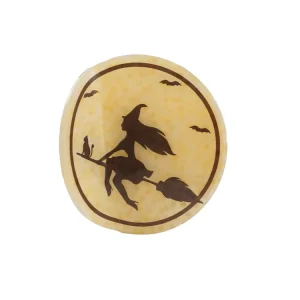 Custom 8cm UV Printed Witch Pattern Acetate Claw Clips Brown Round Cartoon Hair Claws Designer Hair Claw Trendy