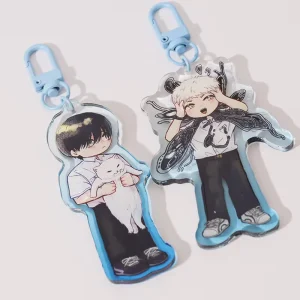 Custom Acrylic Keychain Blank Clear Acrylic Keyring DIY Anime Cartoon Lightweight Souvenir Gift