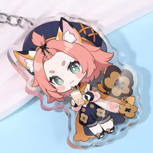 Custom Acrylic Keychain Customize Charm Promotional Gift Make Your Own Charms Logo Acrylic Keychains Anime Keyring