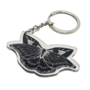 Custom Acrylic Keychain Double Sided Personalized Clear Acrylic Charm for Promotional Gift