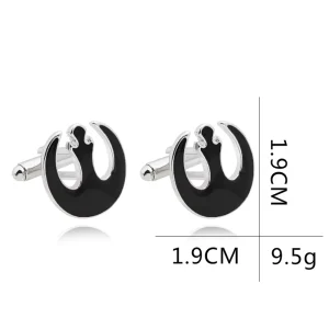 Custom Alloy Cufflinks Tie Clip Set Luxury Fashionable Unisex Accessory Men’s Cufflinks for Parties Gift
