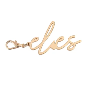 Custom Alphabet Keychain Vintage Style Zinc Alloy Metal Keyring With Letter Design Fashionable Gift Keychain With Custom Logo