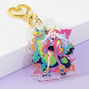 Custom Anime Jewelry Holographic Clear Acrylic Personalized Cartoon Keychain With Photo Custom Acrylic Keychain