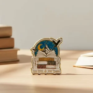 Custom Antique Book Enamel Pin Hard Metal Badge for Fashion Book Lovers