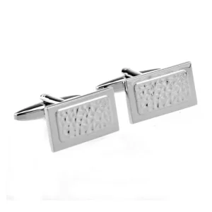 Custom Business Suit Cufflinks Silver Irregular Pattern Fashion Accessory for Wedding Tuxedo Gift for Mens Shirt