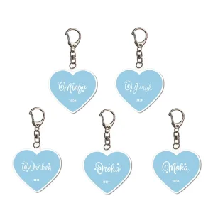 Custom Cartoon Acrylic Keychain Pendant with UV Printing Trend Student Gift for Promotion & Souvenir