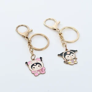 Custom Cartoon Animal Metal Keychain Soft Enamel Gold Plated Zinc Alloy Keyring For Bag Charm Party Favor Gifts