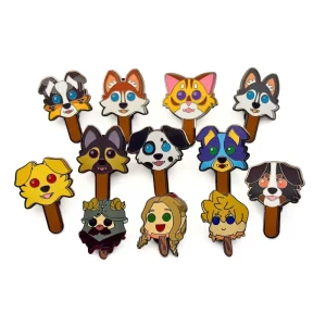 Custom Cartoon Book Club Badge Lapel Cute Fashion Design Zinc Alloy Gold Plated Casting Hard Enamel Brooch Pin Anime