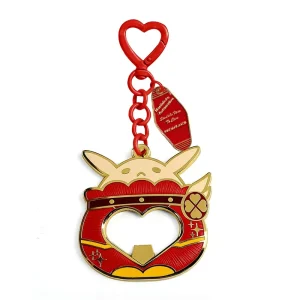 Custom Cartoon Enamel Metal Bottle Opener Keyring Fashion Accessory Bag Charm Keychain