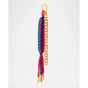 Custom Colorful Braided Rope Bag Charm Keychain Luxury Chain Bag Accessories OEM ODM Manufacturer