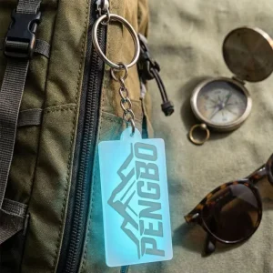 Custom Colorful Small Size 2D PVC Keychains Backpack Pendant Soft Waterproof Lightweight UV Printing Custom Logo