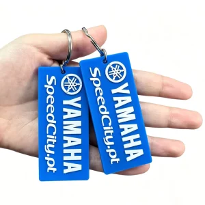 Custom Company Logo Soft PVC Fashion Logo Personalized PVC Keychain Rubber PVC Key Ring
