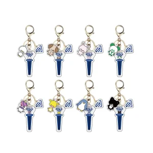 Custom Creative Week Cartoon Acrylic Plastic Key Chain Bag Pendant Accessories Waterproof Lightweight Hard-Wearing