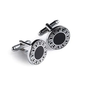 Custom Cufflinks Men Shirts Double Plating Silver Cufflink