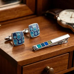 Custom Cufflinks Suit Accessories Tie Pin Business Gift Blank Pattern Engravable Classic Silver Tie Clip for Men