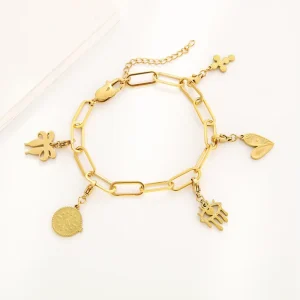 Custom DIY Stainless Steel Charms Pendant Fashion Jewelry PVD Gold Waterproof Plated Charms Bikini Metal Charm