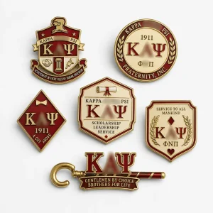Custom Design a K a Member Souvenir Brooch Greek Letter Pin Vote Badge Pin Men’S Shirt Blazer Suit Cufflink Badges Lapel Pins