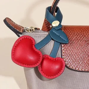 Custom Designer Mini Leather Bags Charms Bulk Luxury Cherry Bag Charms Accessories for Bags