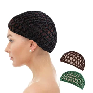 Custom Elastic Mesh Hair Accessories Soft Rayon Hair Net Wig Head Net Fine Net Head Set Hair Snood Cap for Women Men