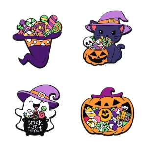 Custom Enamel Lapel Pins Personalized Ghost Brooch Metal Badge DIY Clothing Bag Jewelry Fashion Accessories