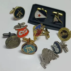 Custom Engraved Logo Cufflinks for Men’s Suit Decorative Soft Hard Enamel Business Gifts Logo Emblem Metal Cufflinks