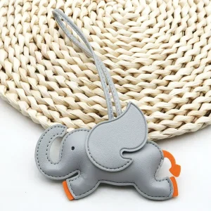 Custom Fashion Bag Charm Accessories Handbag Animal Pendant Creative Keychain Leather Schoolbag Pendant Charm