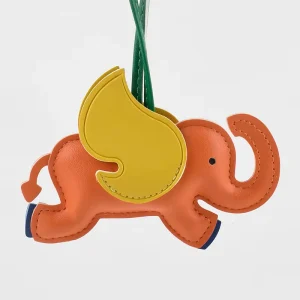 Custom Fashion Bag Charm Accessories Handbag Cute Animal Pendant Creative Keychain Leather Schoolbag Pendant Charm