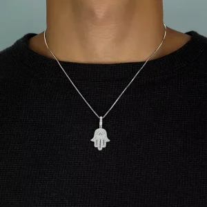 Custom Fashion Cross Necklace Moissanite 925 Silver Hip Hop Fatima Pendant Necklace