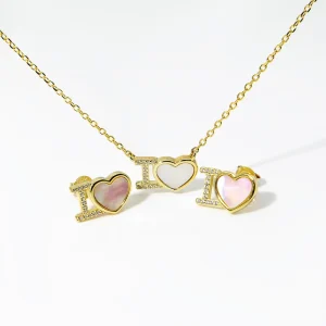 Custom Fashion Jewelry Hypoallergenic Tarnish-Resistant S925 Silver Shell Heart Necklace Earrings Fine Jewelry Sets