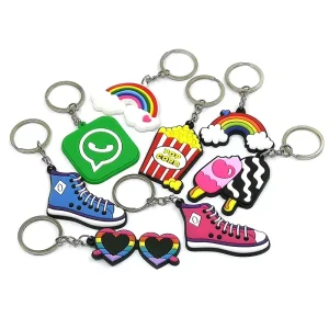 Custom Fashion Logo 3D Silicone and Soft PVC Key Chain