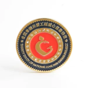 Custom Fashion Luxury Metal Lapel Pin Anime Cartoon Pattern Durable Enamel Finish Rhinestone Decorated for Clothing Bags