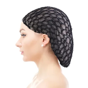 Custom Hair Net Snoods Sleeping Mesh Soft Rayon Knit Crochet Hairnet Long Short Curls Hair Cover Accessory for Women