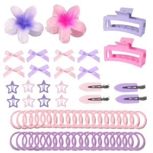 Custom Headwear Set Hair Claw Clips Colored Hair Accessories for Women Hair Decoration