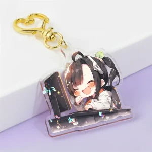 Custom Holographic Keychains Acrylic Keychains Custom Gradient Acrylic Charms Custom Background Colors