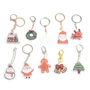 Custom Ins Digital Photo Cute Puppy Anime Cartoon Acrylic Keychain Waterproof Promotional School Bag Accessories Gift